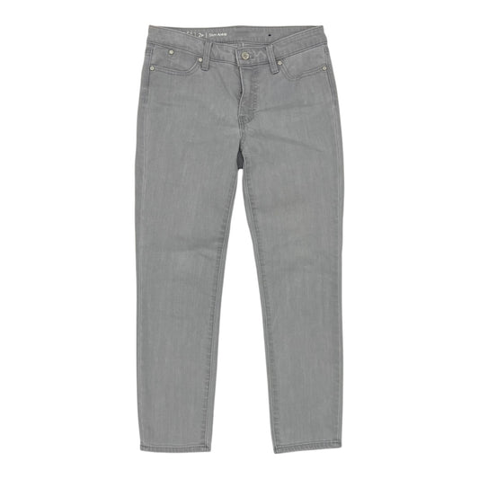 Jeans Skinny By Talbots In Grey Denim, Size:2P
