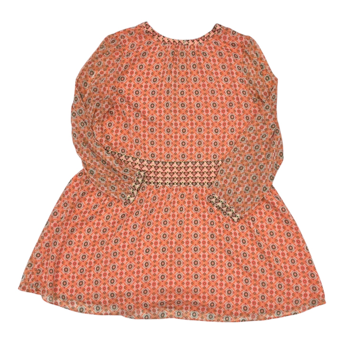 Dress Casual Midi By Loft In Orange, Size:Xxl