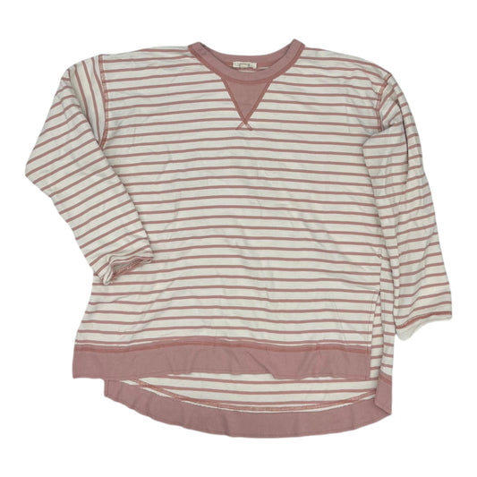 Top Ls By Oddi In Cream & Pink, Size:M