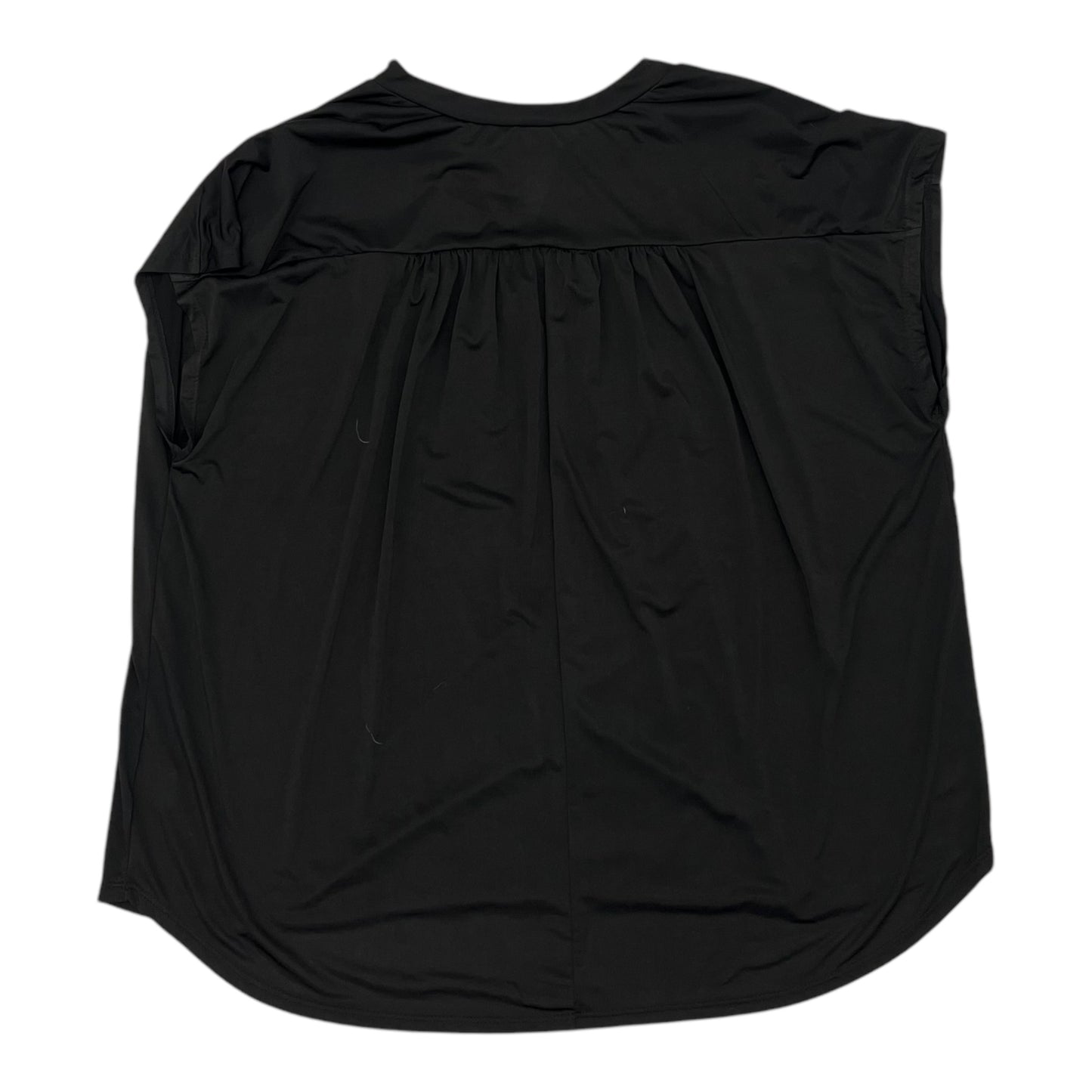 Blouse Ss By White Birch In Black, Size:1X