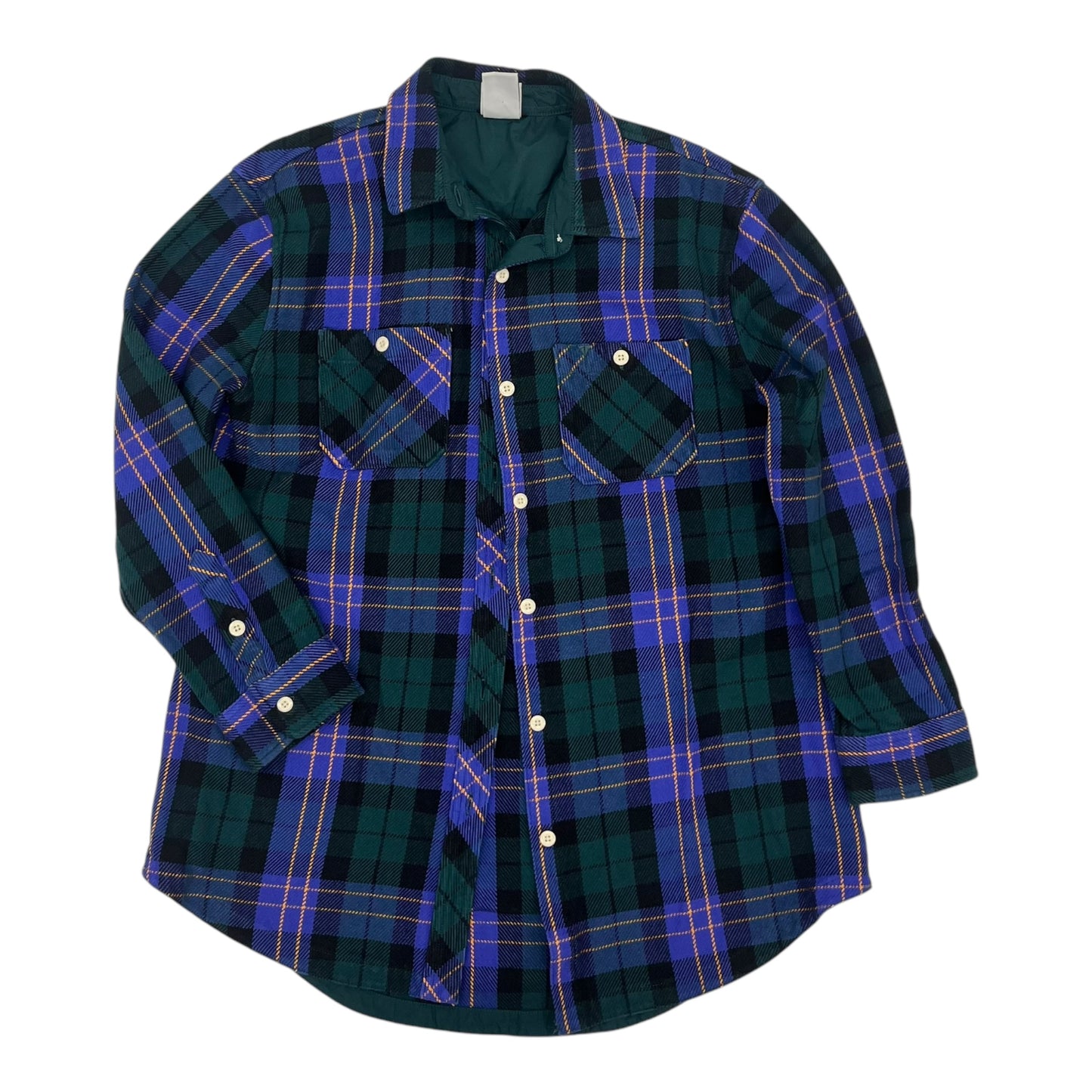 Jacket Shirt By The North Face In Blue & Green, Size:L