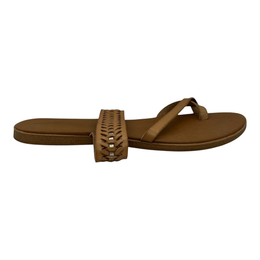 Sandals Flats By Universal Thread In Brown, Size:10