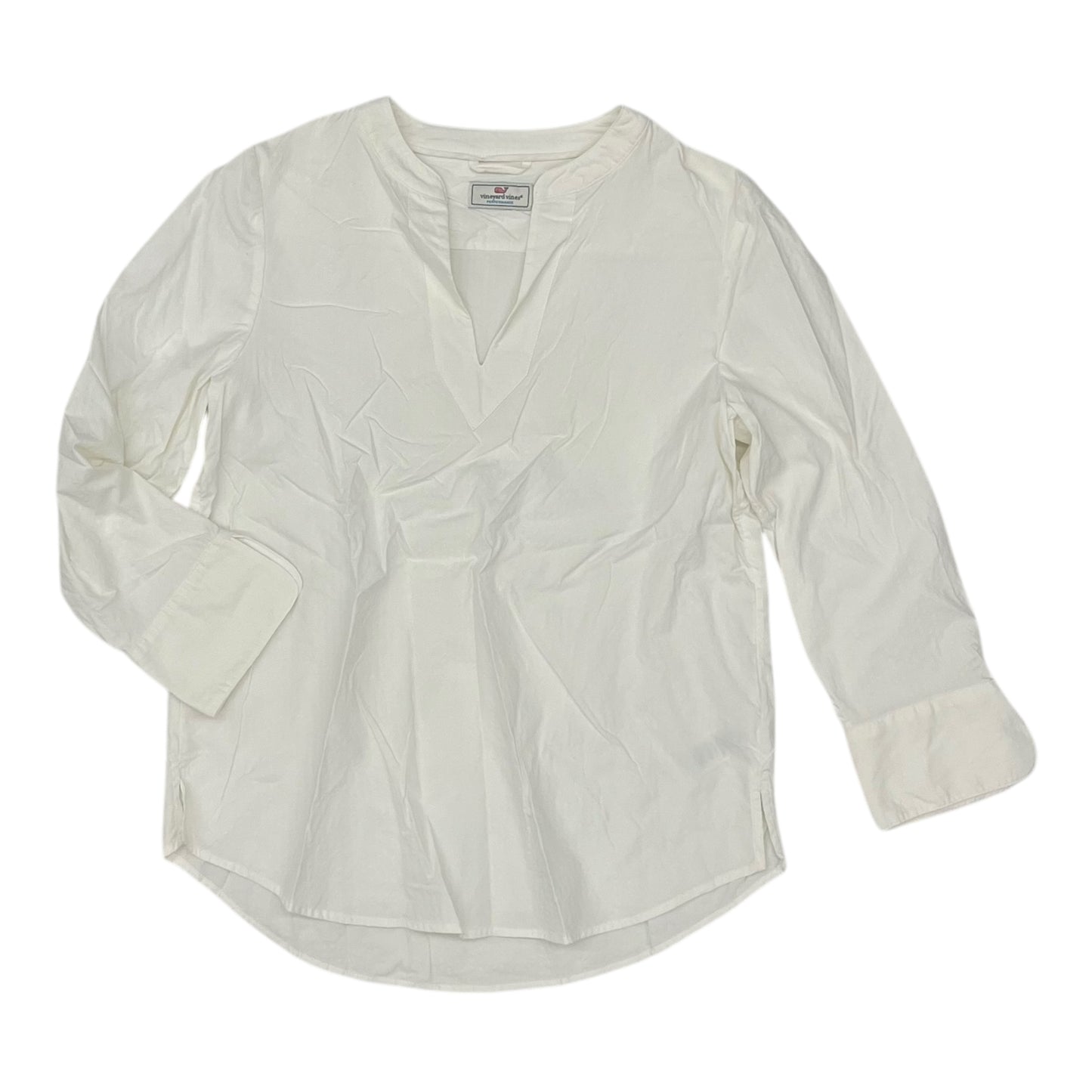 Top 3/4 Sleeve By Vineyard Vines In Cream, Size:Xs