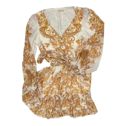 Dress Party Short By Clothes Mentor In Yellow, Size:S