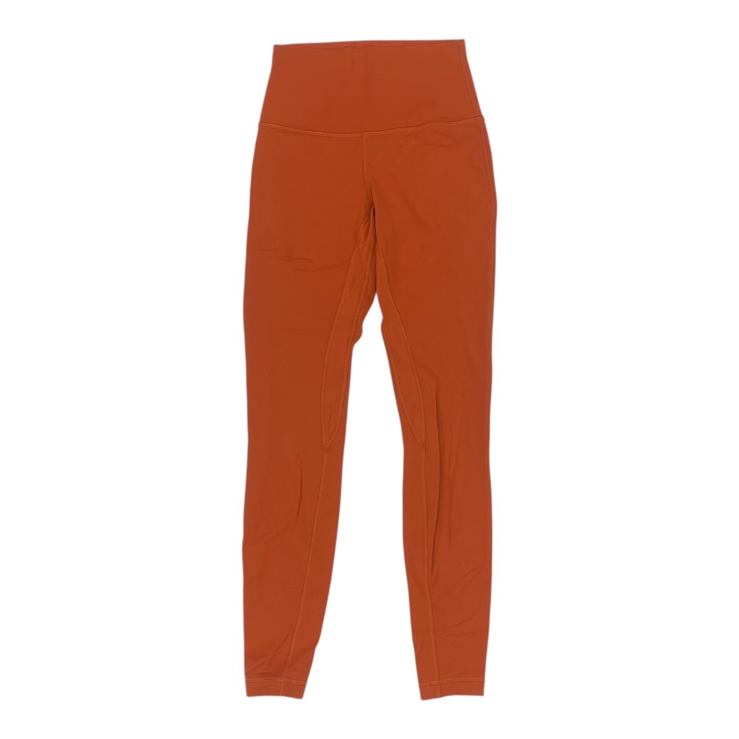 Athletic Leggings By Lululemon In Orange, Size:S
