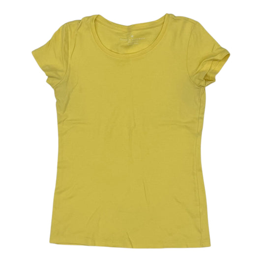 Top Ss Basic By Banana Republic In Yellow, Size:M