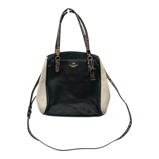 Handbag Designer By Coach In Black, Size:Small