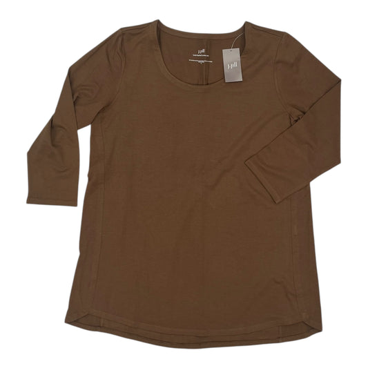 Top 3/4 Sleeve By J. Jill In Brown, Size:S