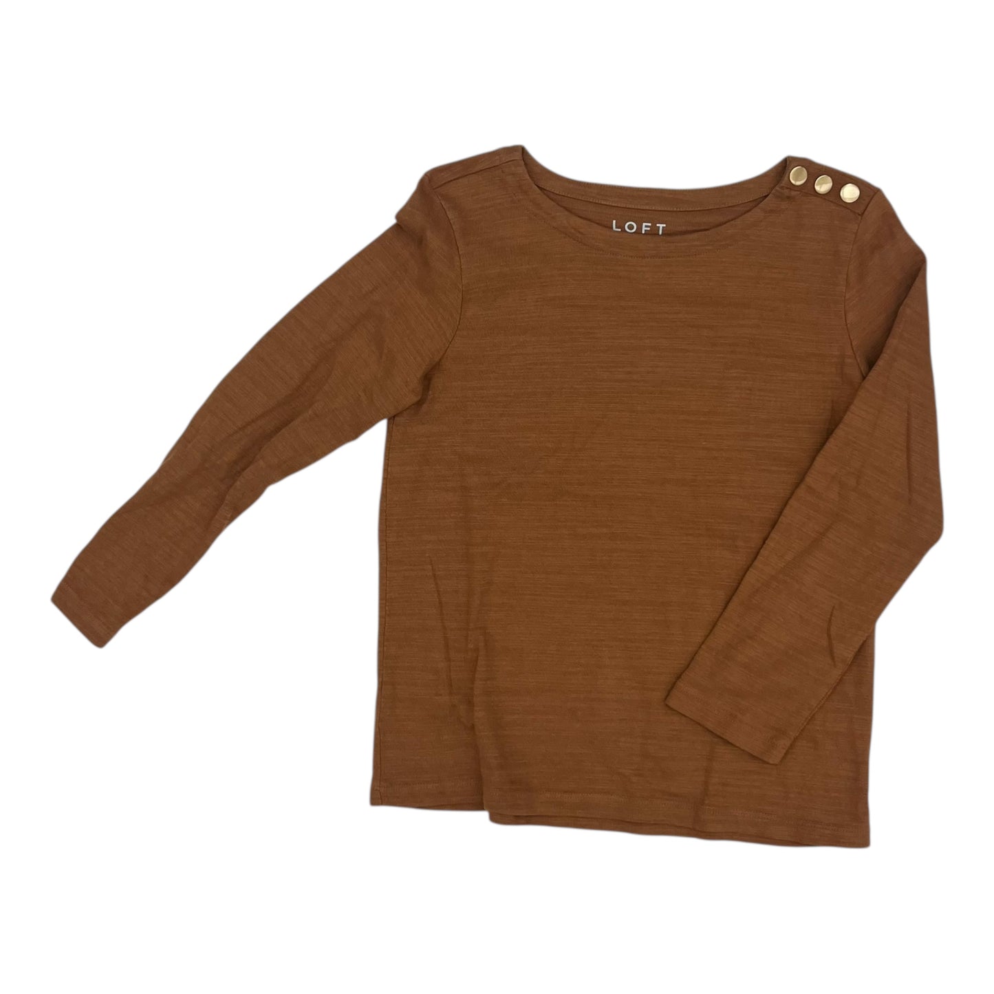 Top Ls By Loft In Brown, Size:S