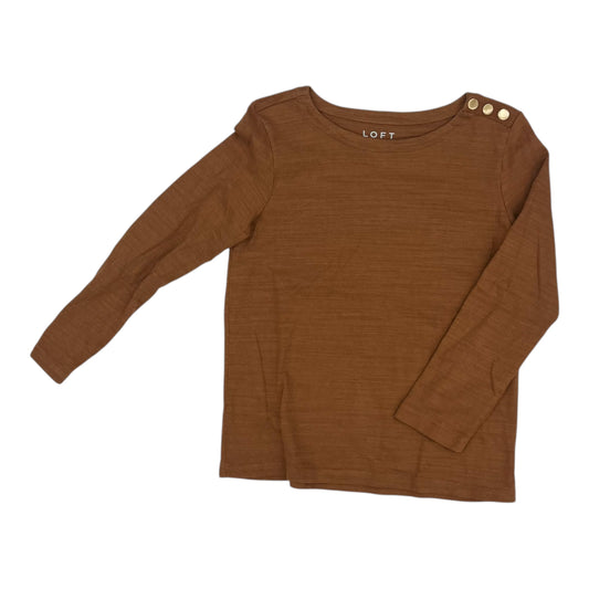 Top Ls By Loft In Brown, Size:S