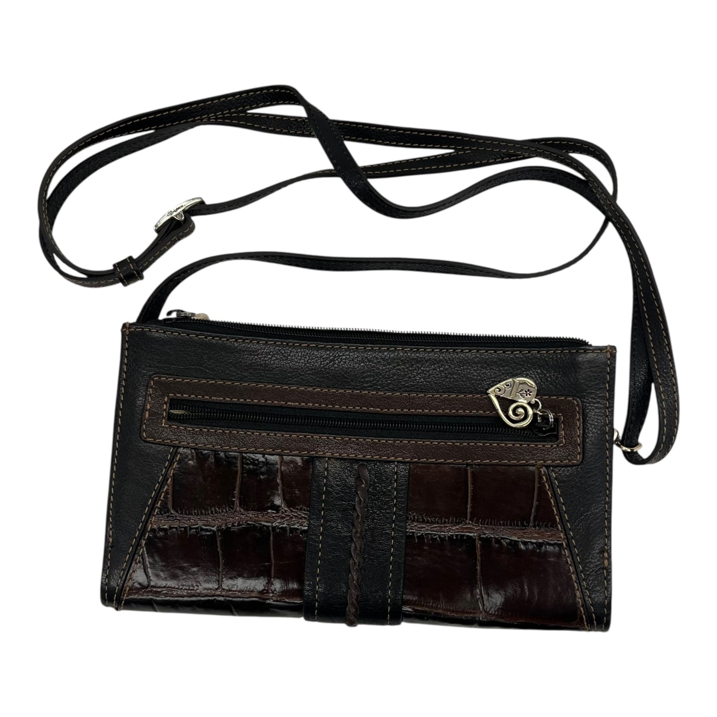 Crossbody By Brighton In Black & Brown, Size:Small