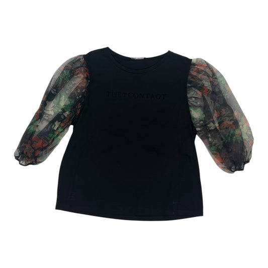 Top 3/4 Sleeve By Express In Black, Size:S