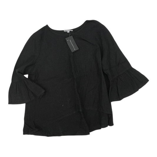 Blouse 3/4 Sleeve By Bryn Walker In Black, Size:Xl