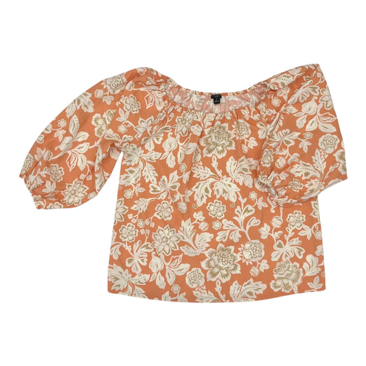 Blouse 3/4 Sleeve By Ann Trinity In Pink, Size:Sp