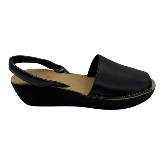 Sandals Heels Platform By Kenneth Cole Reaction In Black, Size:6.5