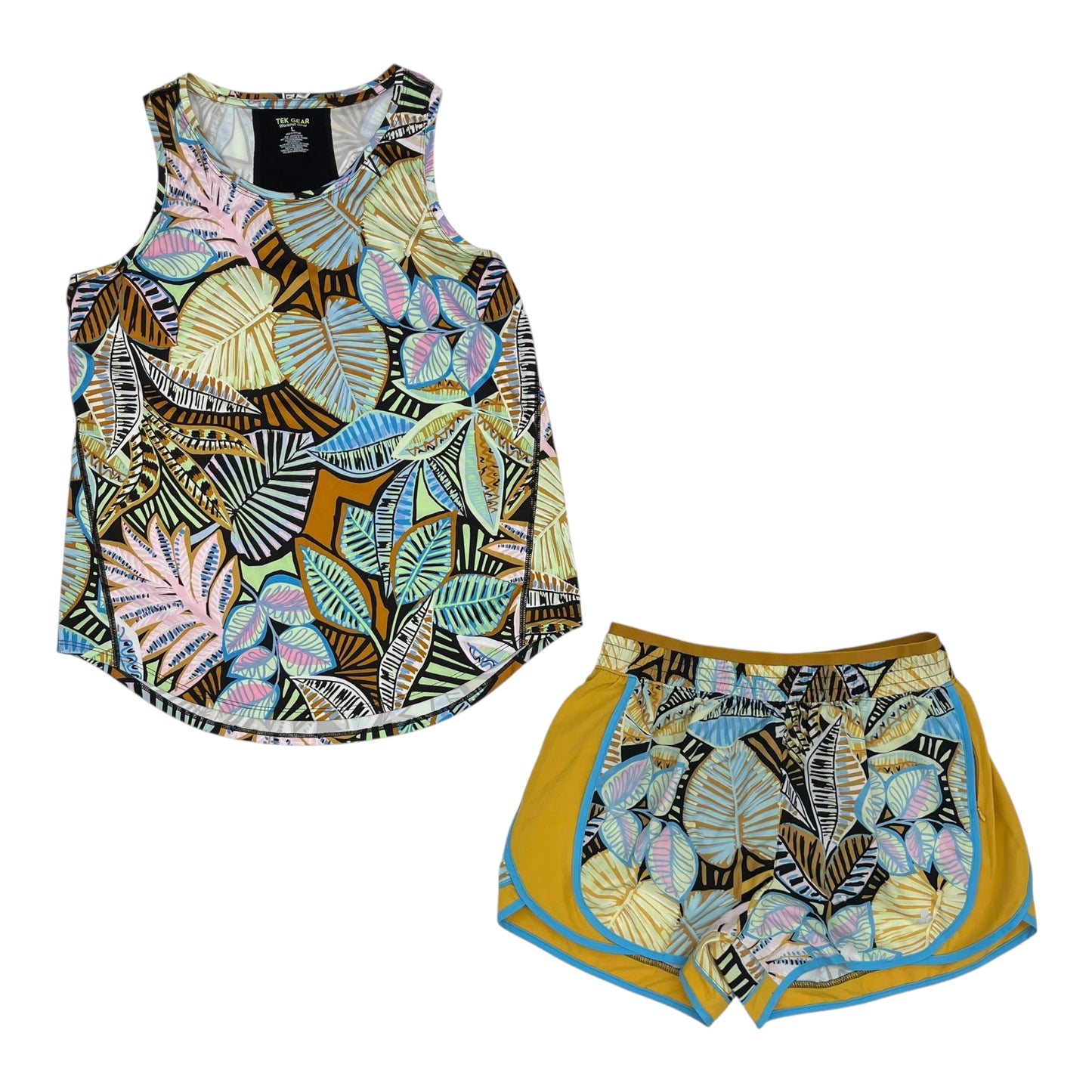 Athletic Shorts 2Pc By Tek Gear In Multi, Size:L