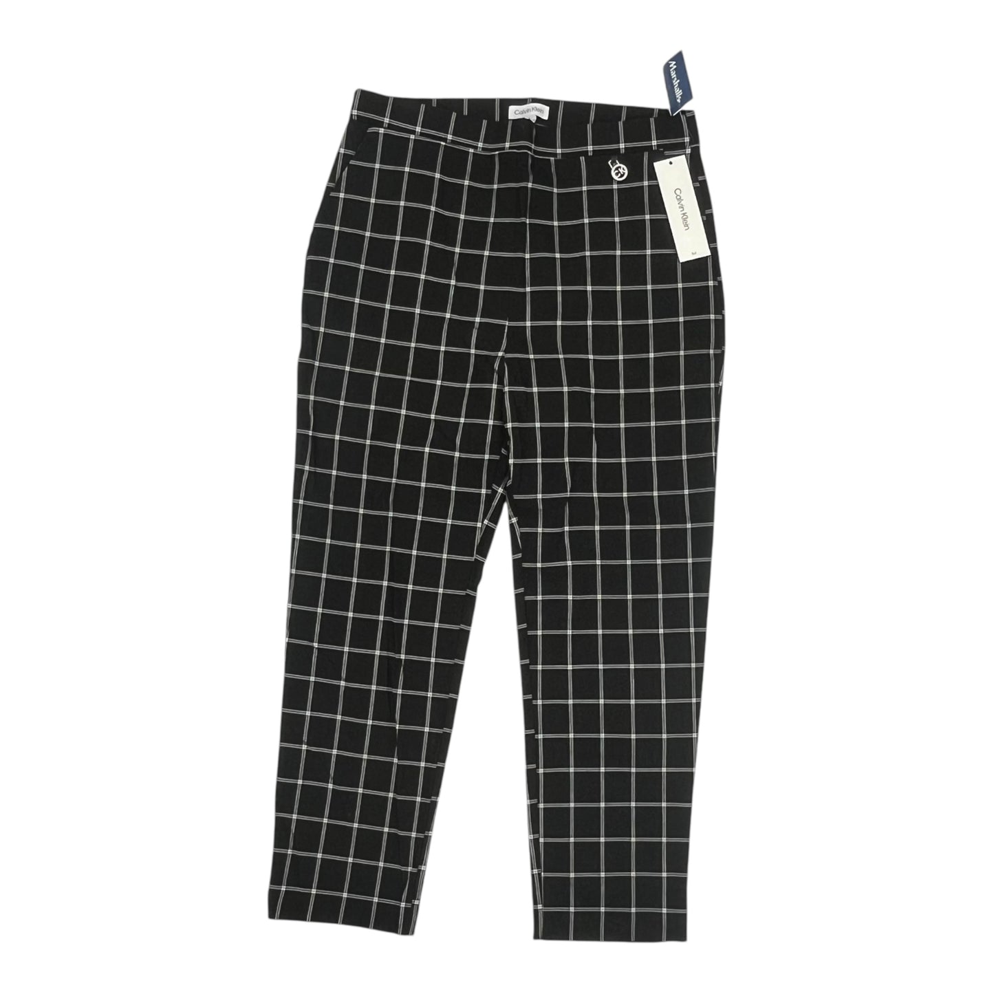 Pants Dress By Calvin Klein In Black & White, Size:L