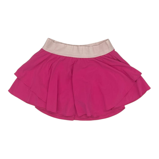 Athletic Skirt By Lululemon In Pink, Size:M