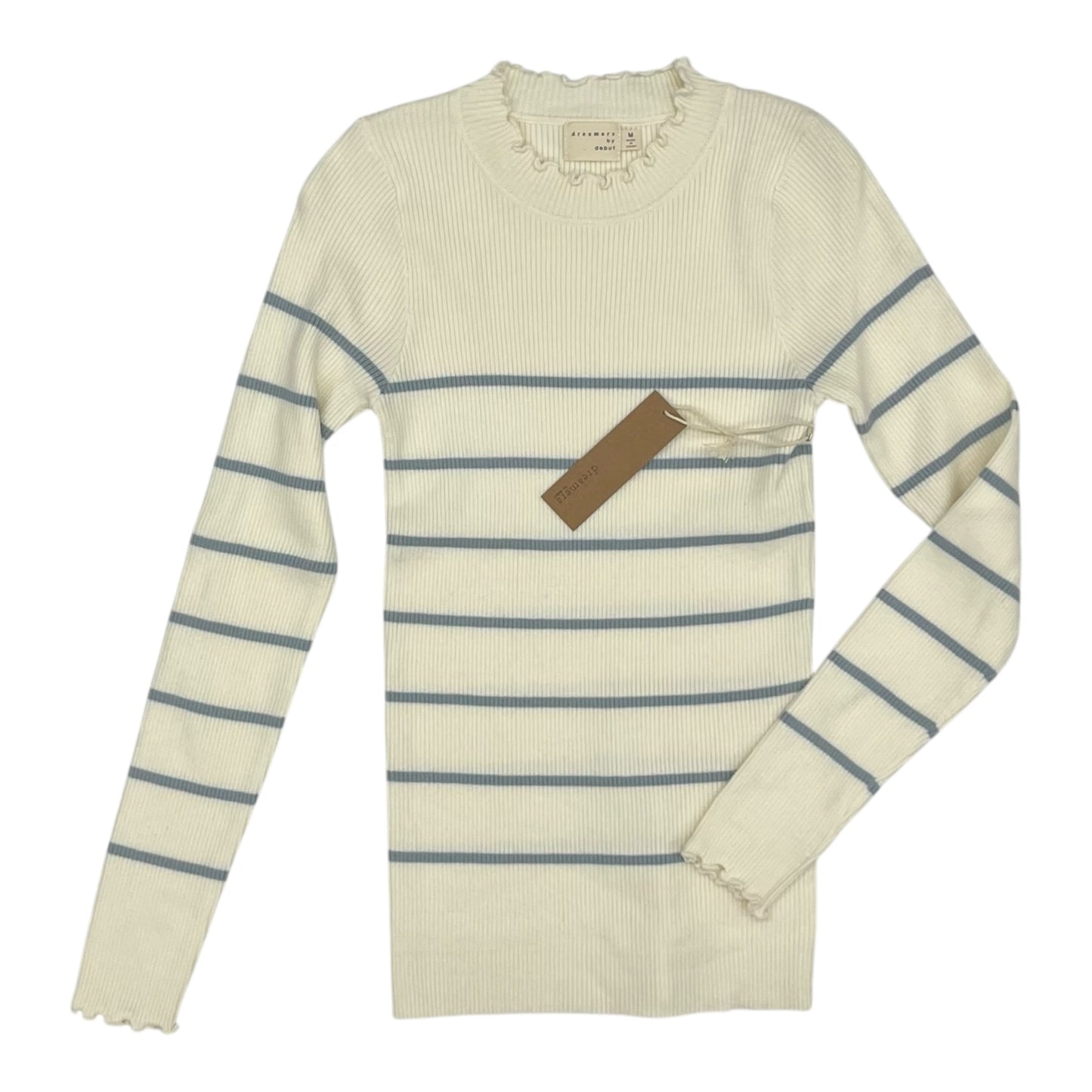 Sweater By Dreamers In Blue & Cream, Size:M