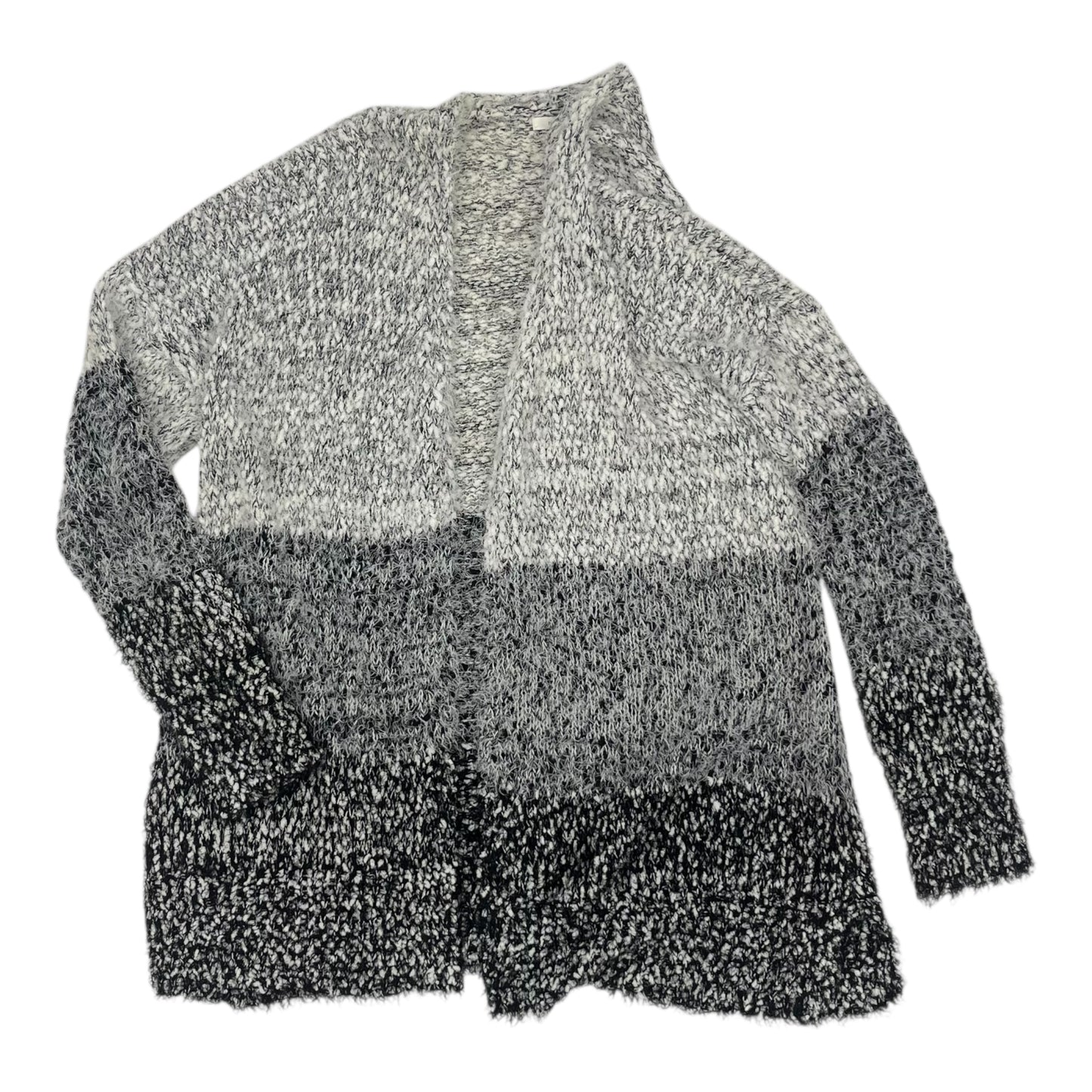 Sweater Cardigan By Maurices In Black & Cream, Size:Xl