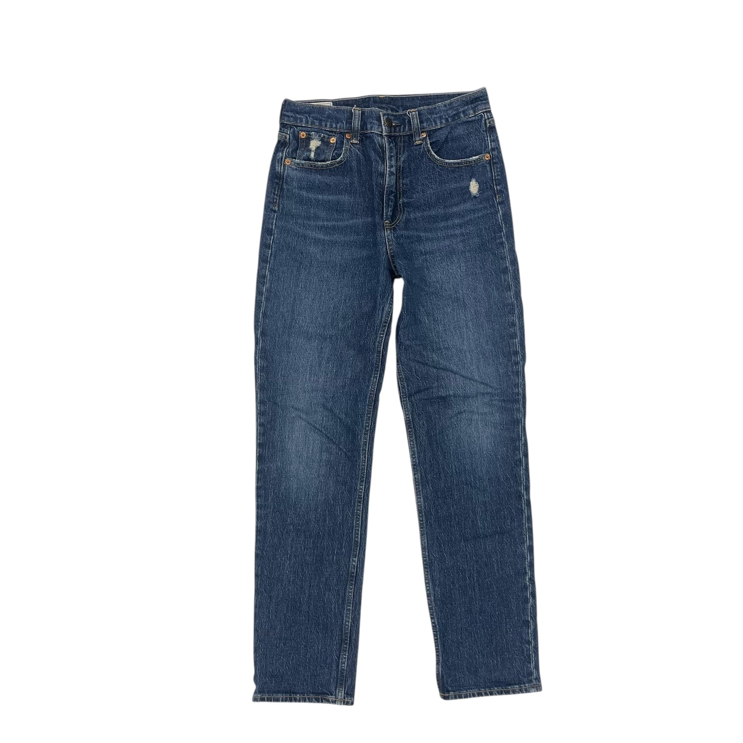 Jeans Straight By Gap In Blue Denim, Size:4