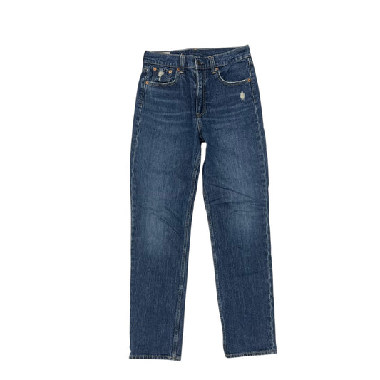 Jeans Straight By Gap In Blue Denim, Size:4