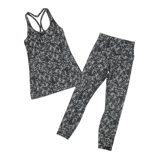Athletic Pants 2Pc By Lululemon In Black & Grey, Size:S