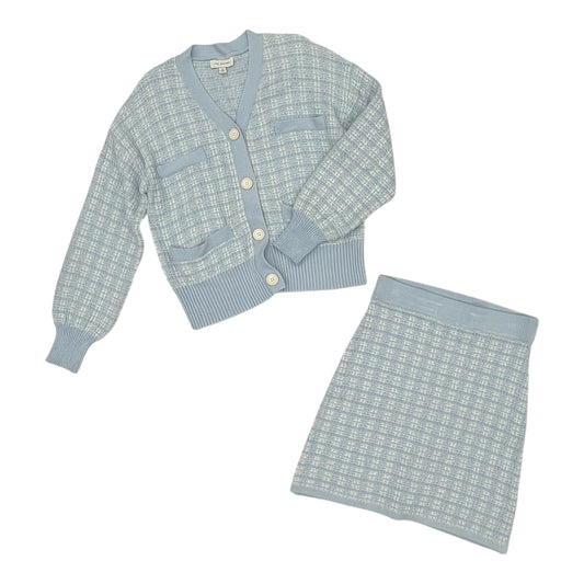 Skirt Set 2Pc By Free Assembly In Blue & White, Size:S