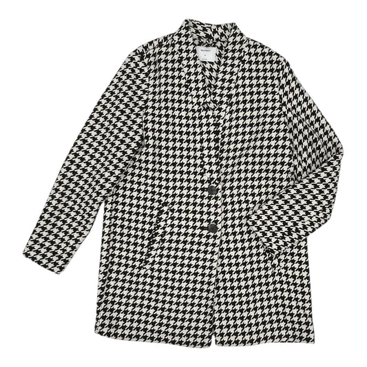 Coat Peacoat By Old Navy In Black & White, Size:M