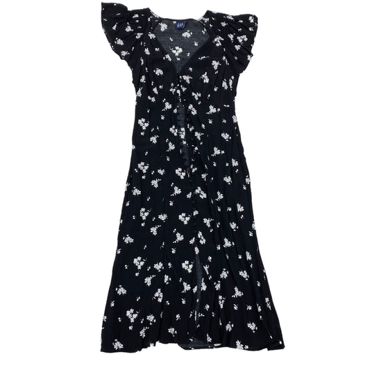 BLACK GAP DRESS PARTY MIDI, Size M