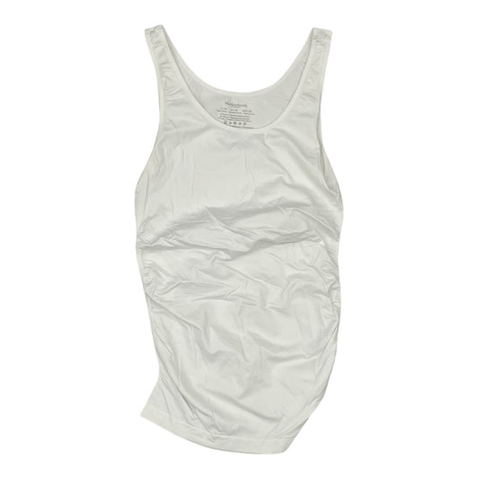 Mat Tank Top By Motherhood In White, Size:M