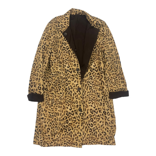 Coat Trench Coat By Jones New York In Animal Print, Size:M