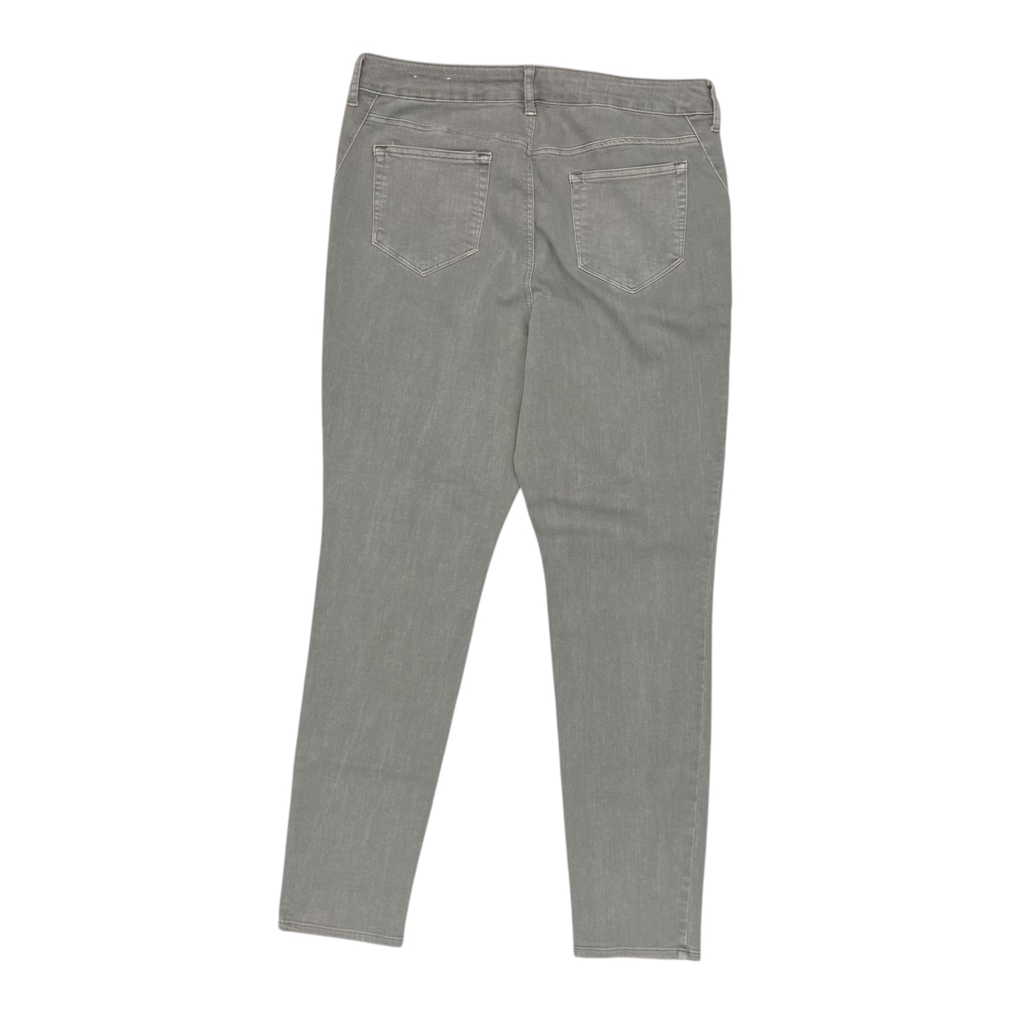 Jeans Straight By Chicos In Grey Denim, Size:10