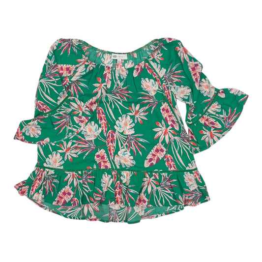 Blouse 3/4 Sleeve By Fever In Green, Size:S