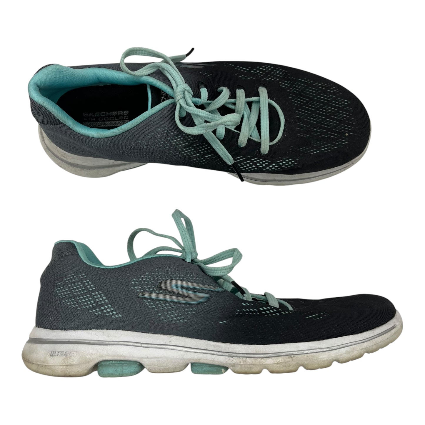 Shoes Athletic By Skechers In Blue & Grey, Size:9.5