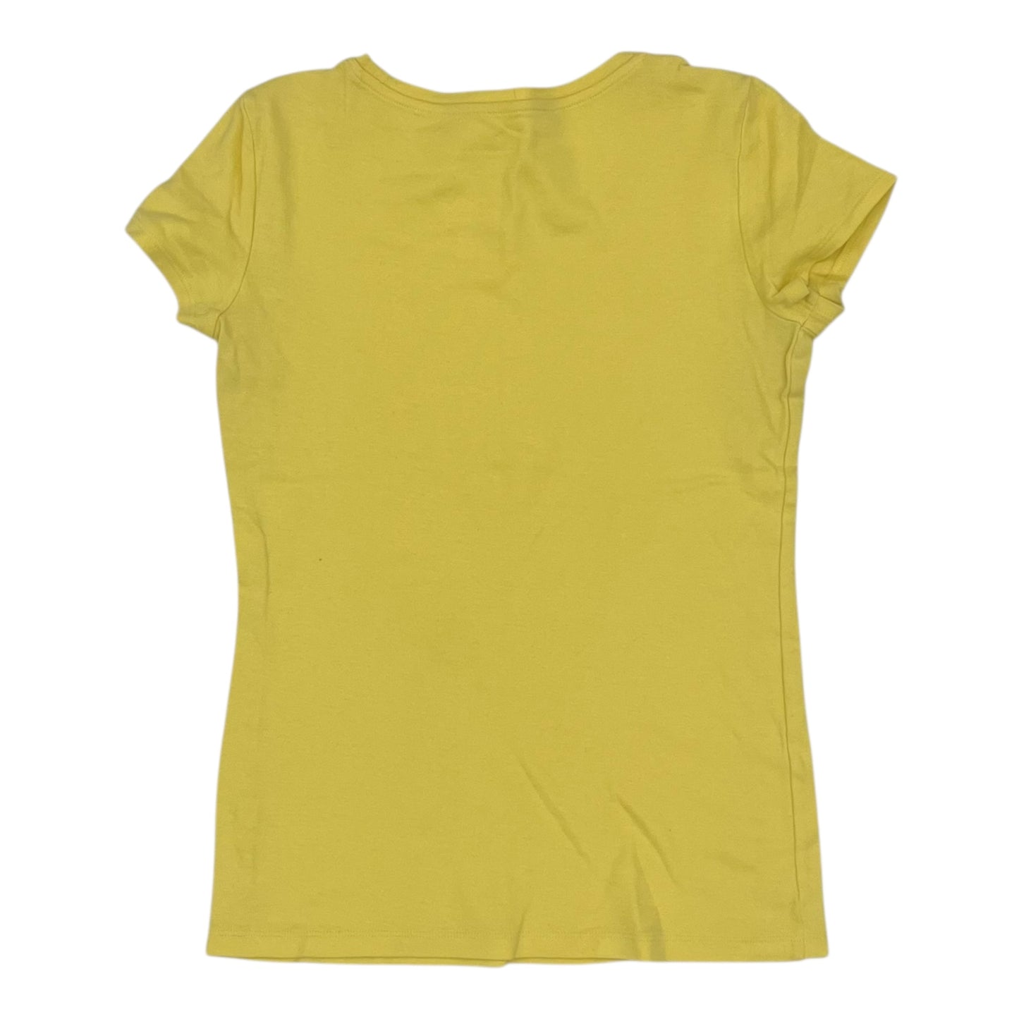 Top Ss Basic By Banana Republic In Yellow, Size:M
