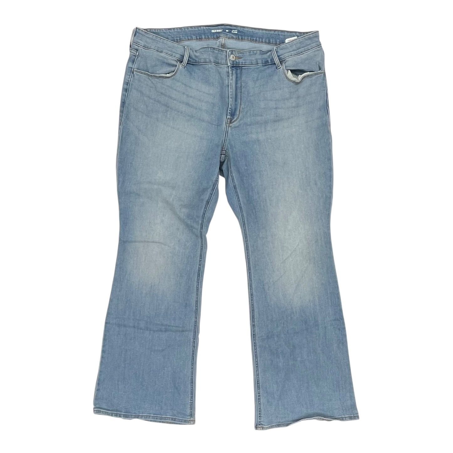 Jeans Flared By Old Navy In Blue Denim, Size:20