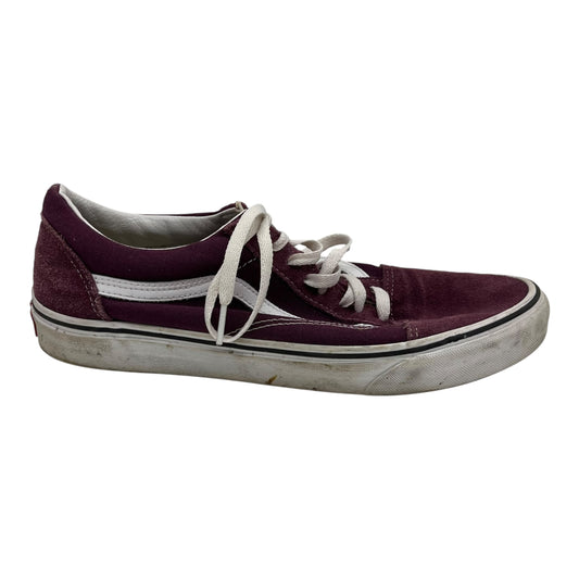 Shoes Sneakers By Vans In Purple, Size:10.5