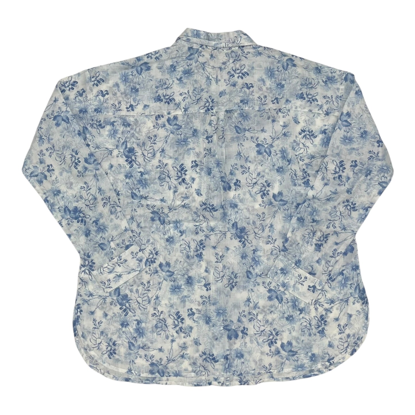 Blouse Ls By J. Jill In Blue, Size:S