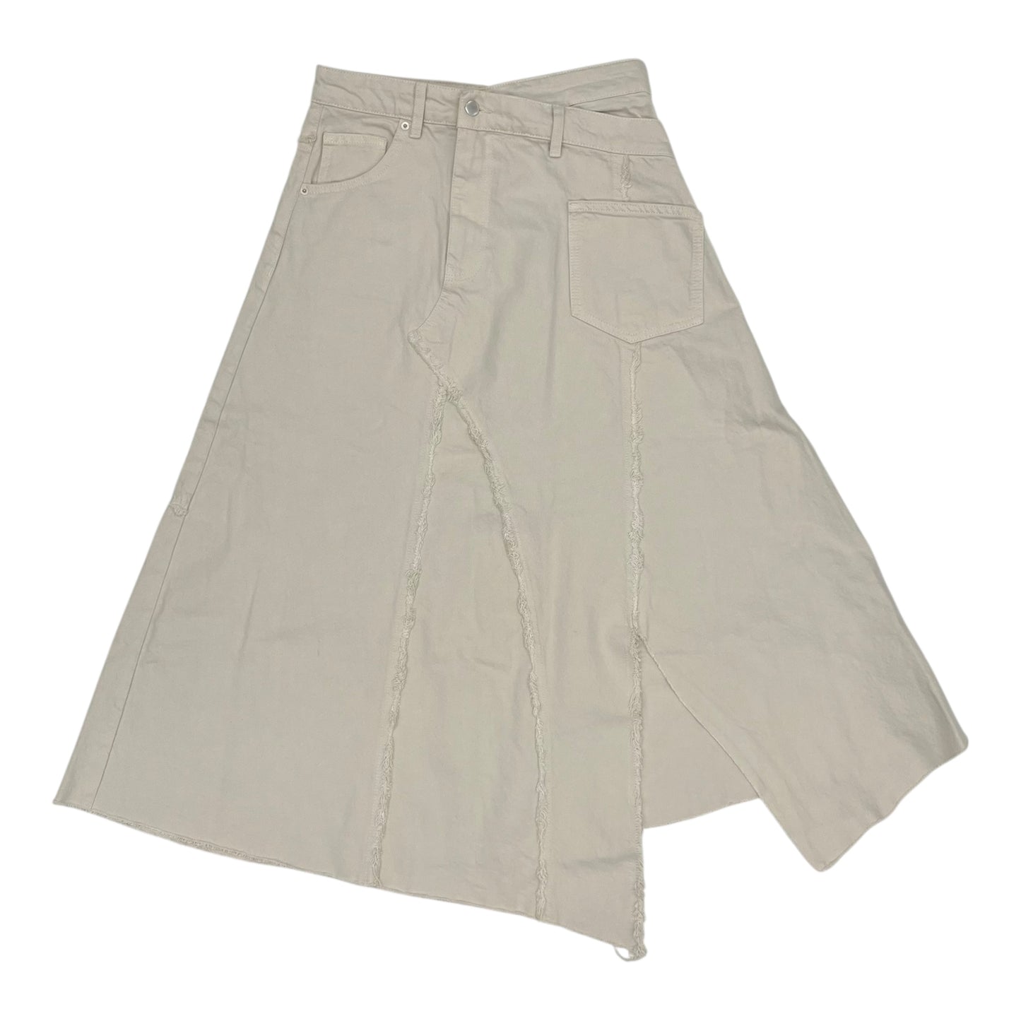 Skirt Midi By Zara In Tan, Size:M
