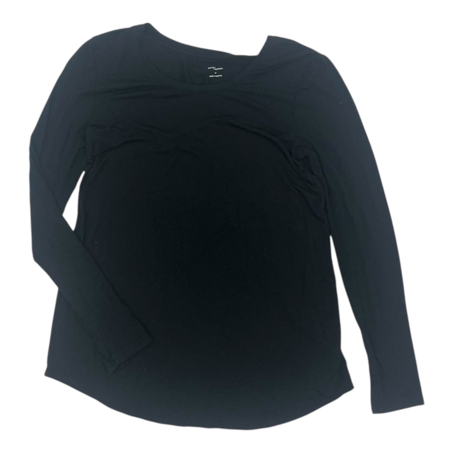 Top Ls Basic By Daily Ritual In Black, Size:M
