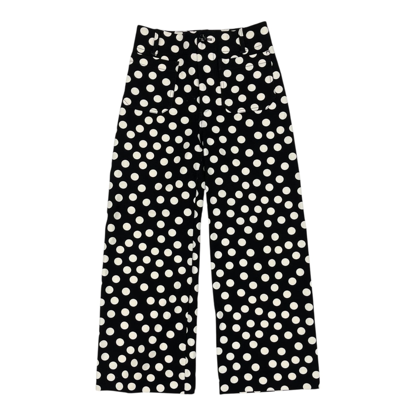 Pants Wide Leg By Maeve In Black & White, Size:2