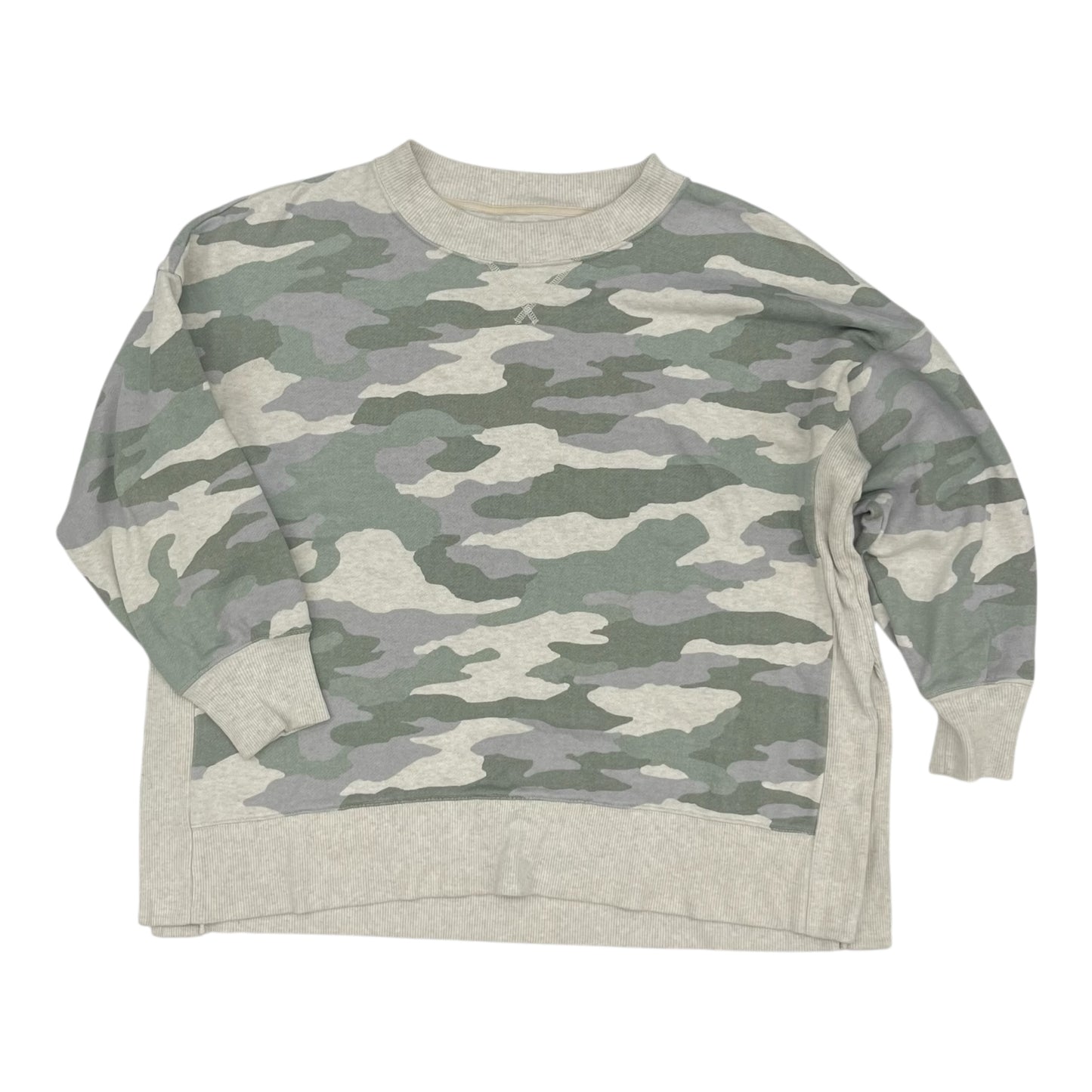 Sweatshirt Crewneck By Aerie In Camouflage Print, Size:Xl