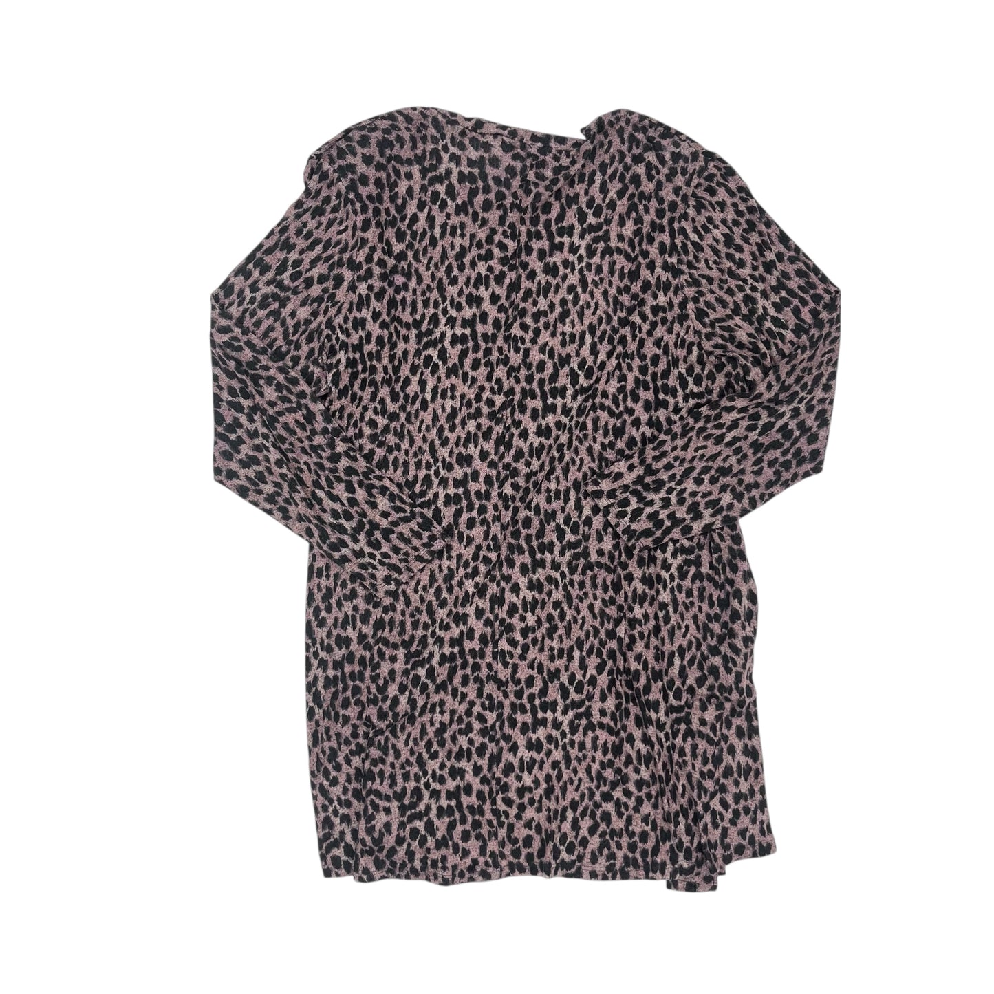 Cardigan By Maurices In Leopard Print, Size:2X