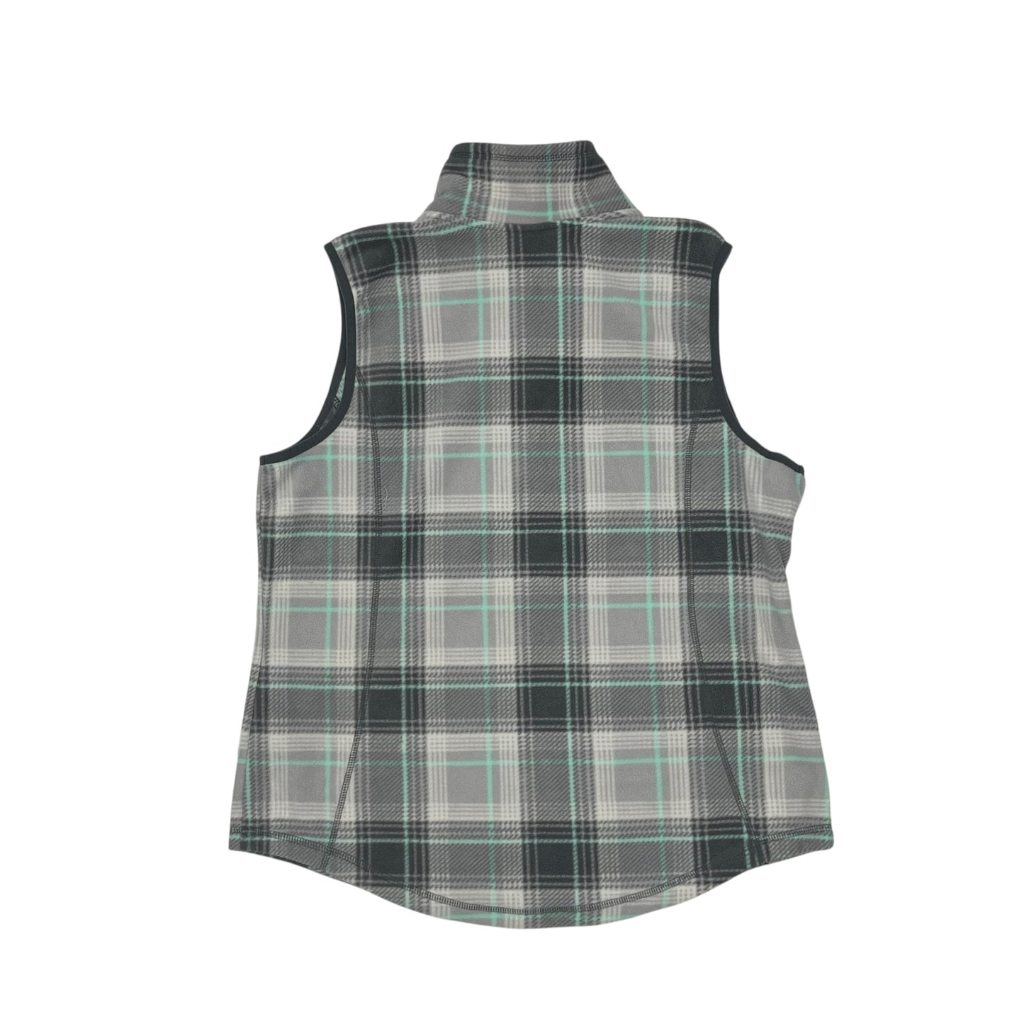 Vest Fleece By Made For Life In Plaid Pattern, Size:L