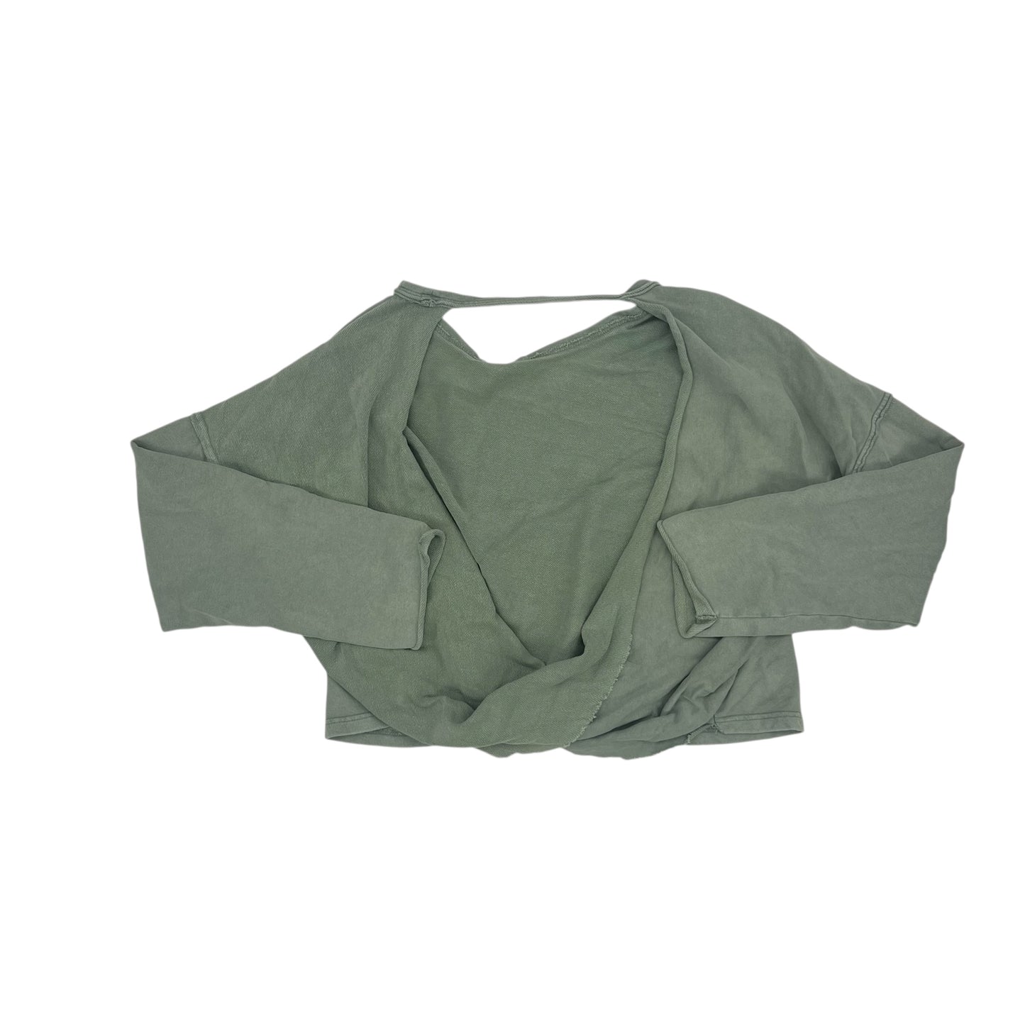 Sweatshirt Crewneck By Free People In Green, Size:L