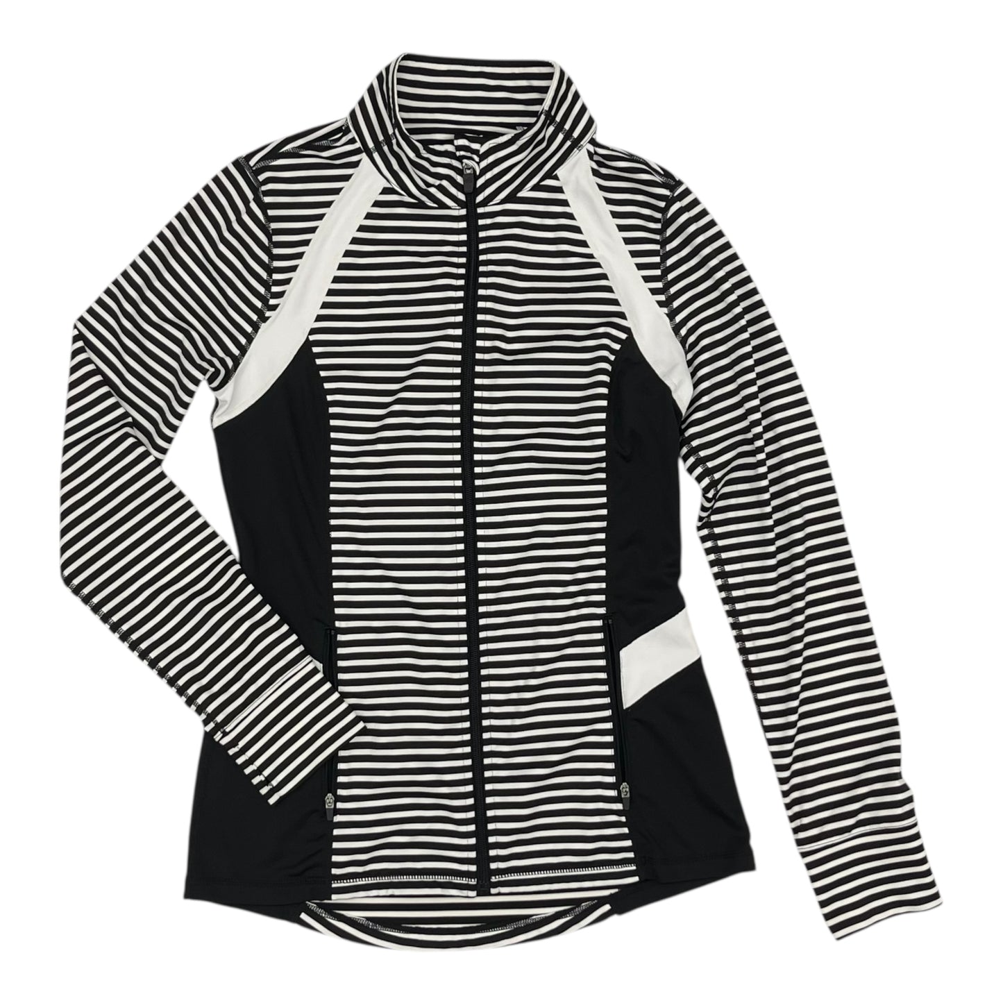 Athletic Jacket By Ideology In Black & White, Size:S