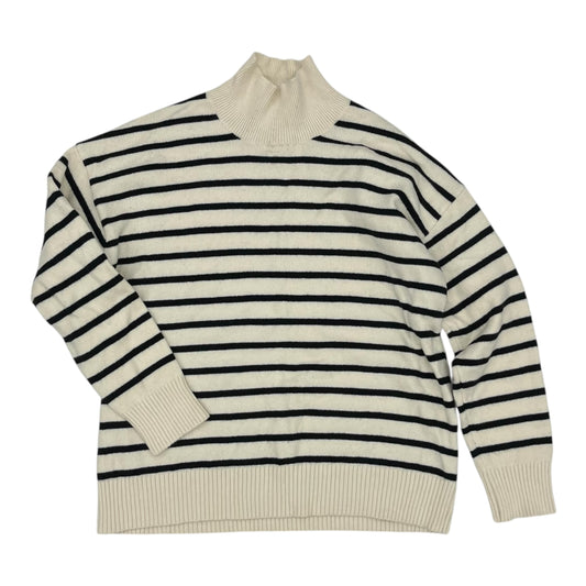 Sweater By Banana Republic In Black & Cream, Size:M