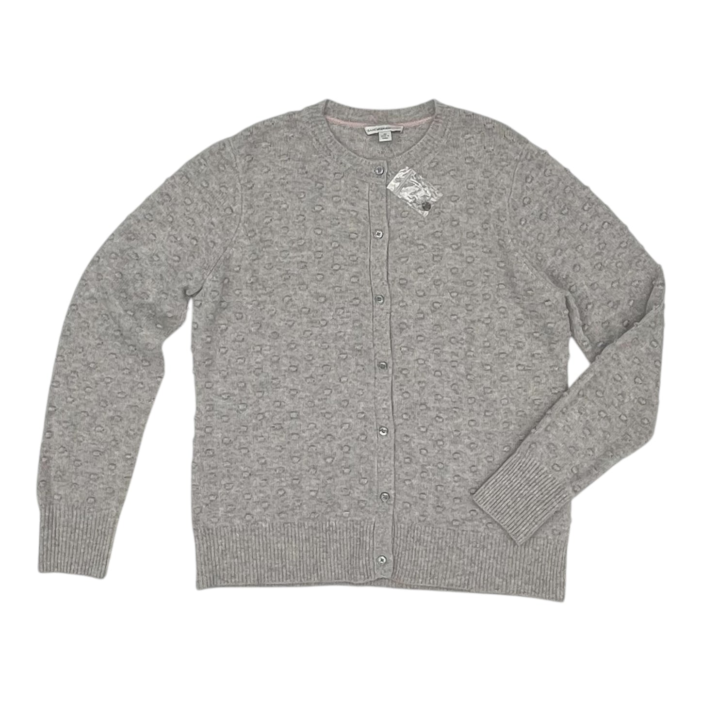 Sweater Cardigan By Isaac Mizrahi Live Qvc In Grey, Size:M