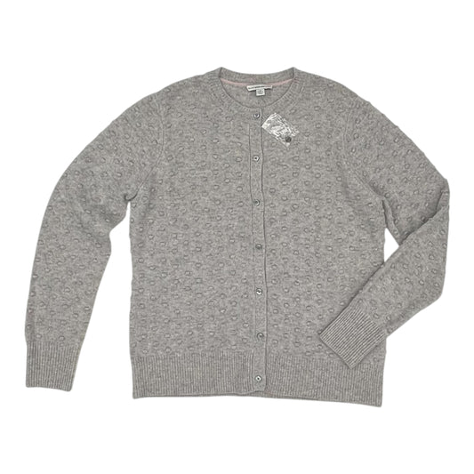 Sweater Cardigan By Isaac Mizrahi Live Qvc In Grey, Size:M